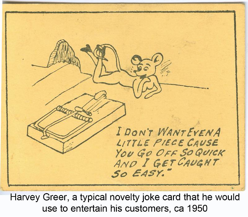 1950 Greer, HG novelty card
